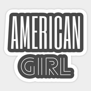 American girl Sticker